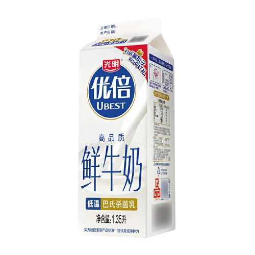 光明 优倍高品质鲜牛奶 1.35l