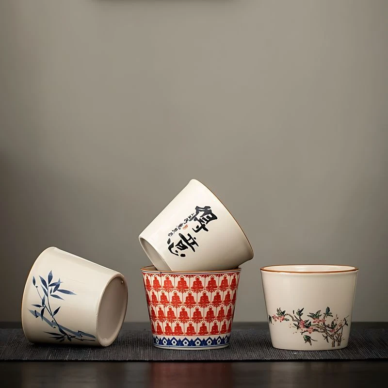 陶瓷茶杯可乐杯大容量办公室喝水杯个性品茶主人杯品茗杯