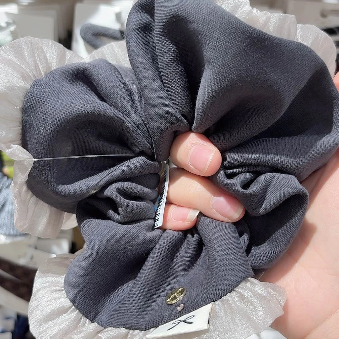 非金属灰色拼接发圈