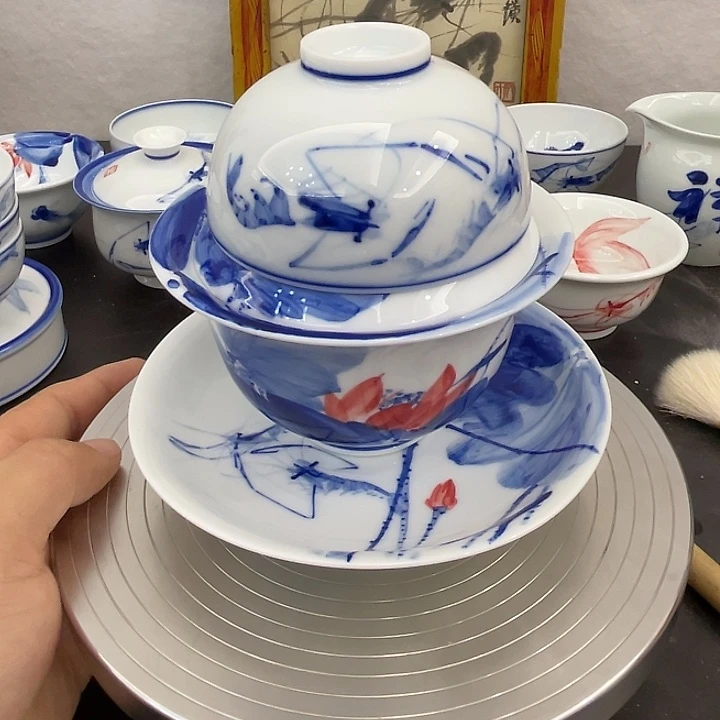 起***宕手工手绘陶瓷作品