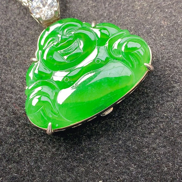 翡翠银S925镶嵌颈饰翡翠多样性