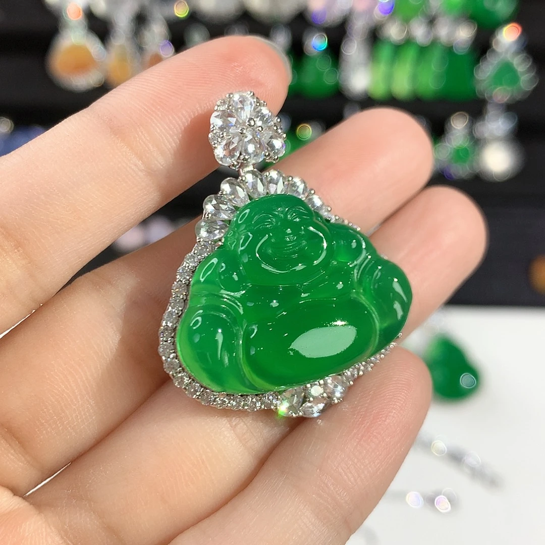 玛瑙/玉髓银S925镶嵌颈饰