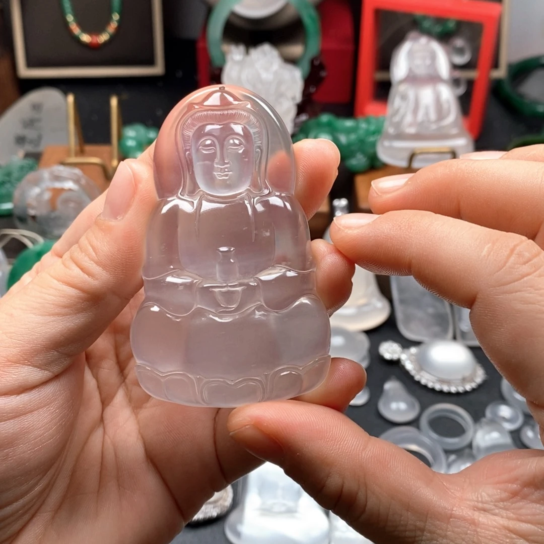 扬***航颈饰未镶嵌石英质玉