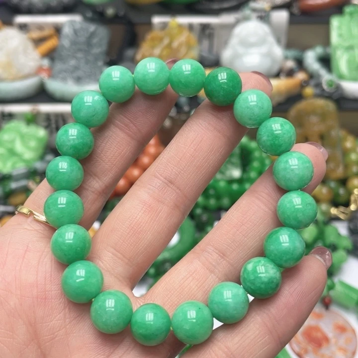 翡翠未镶嵌颈饰手链干青处理11