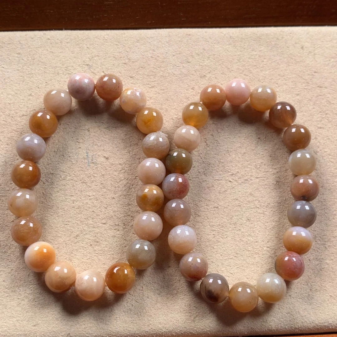 硅化珊瑚（珊瑚玉）10mm手串漏30/条。未镶嵌