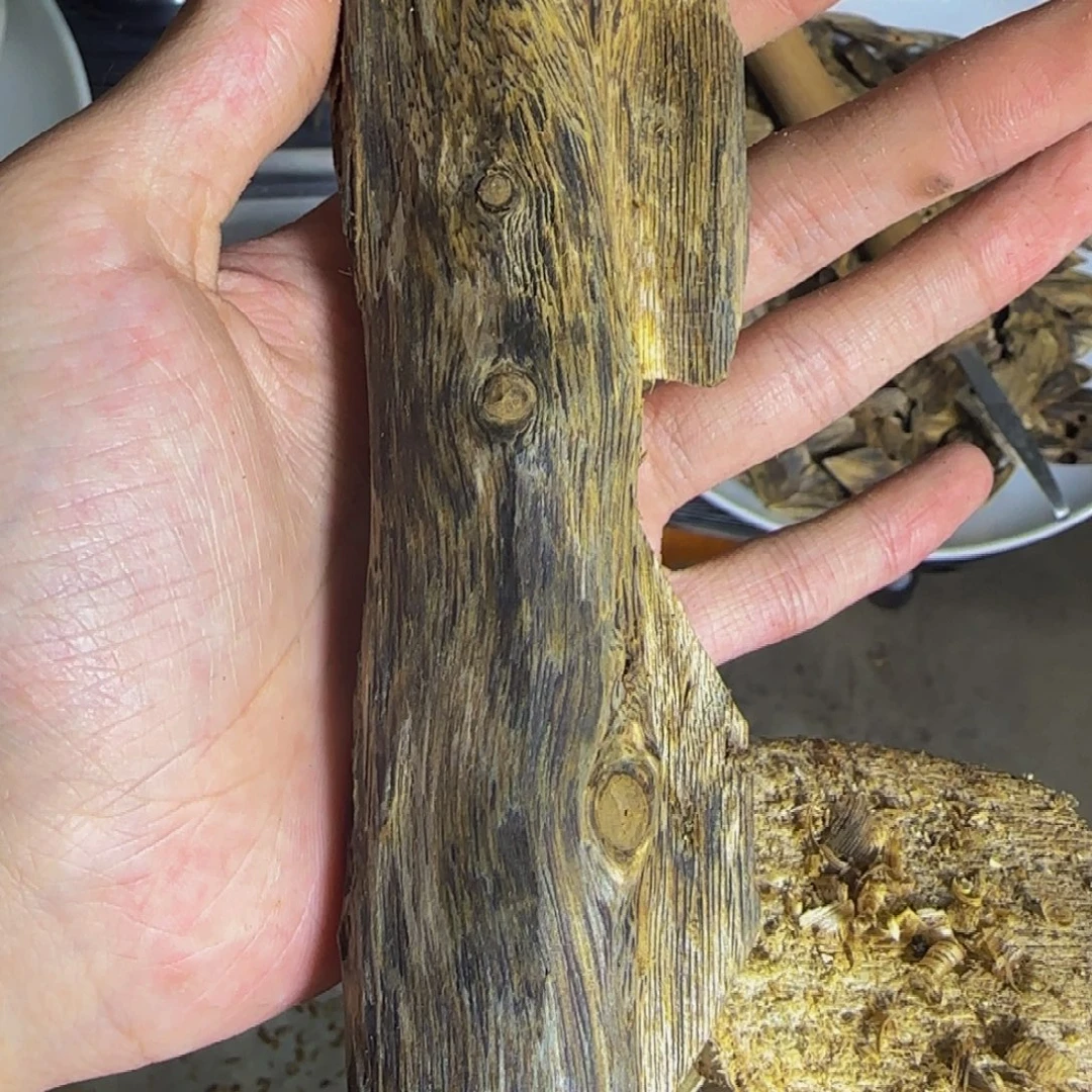 沉香虫漏手把件发一份