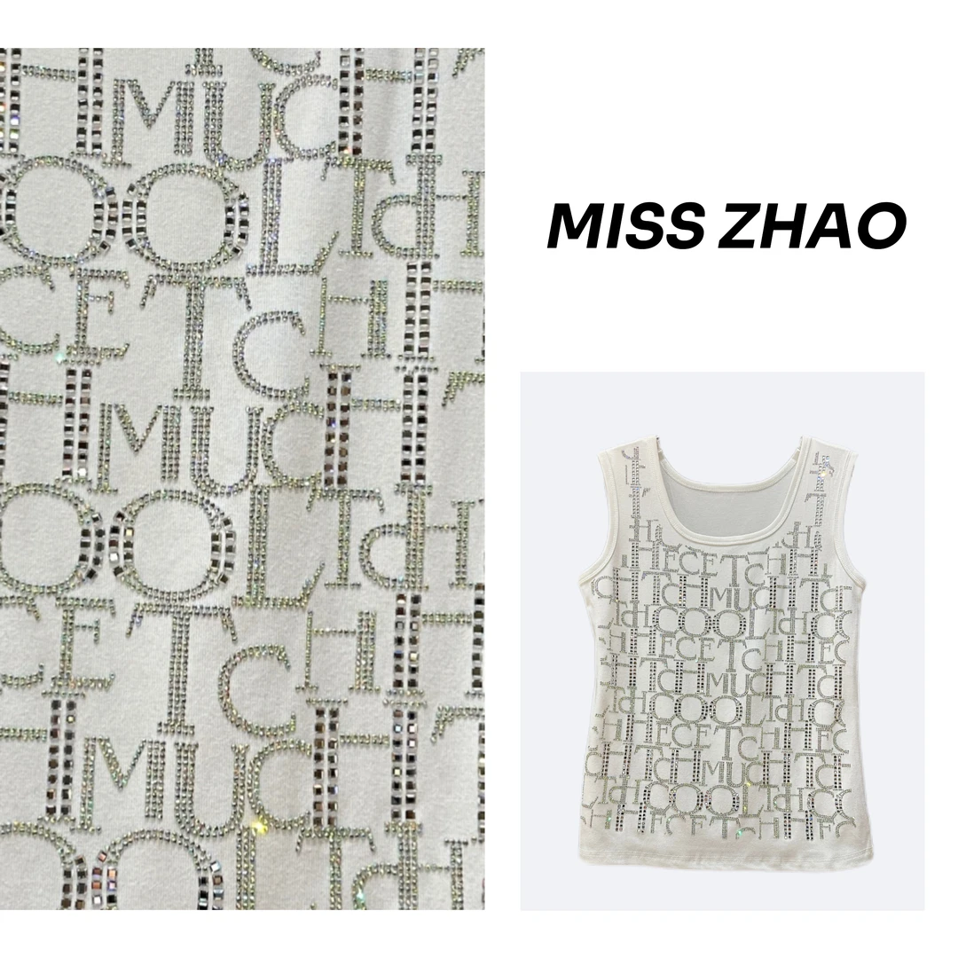 【SALE】MISS【幸运日】重工满钻潮牌轻奢夏日女装背心