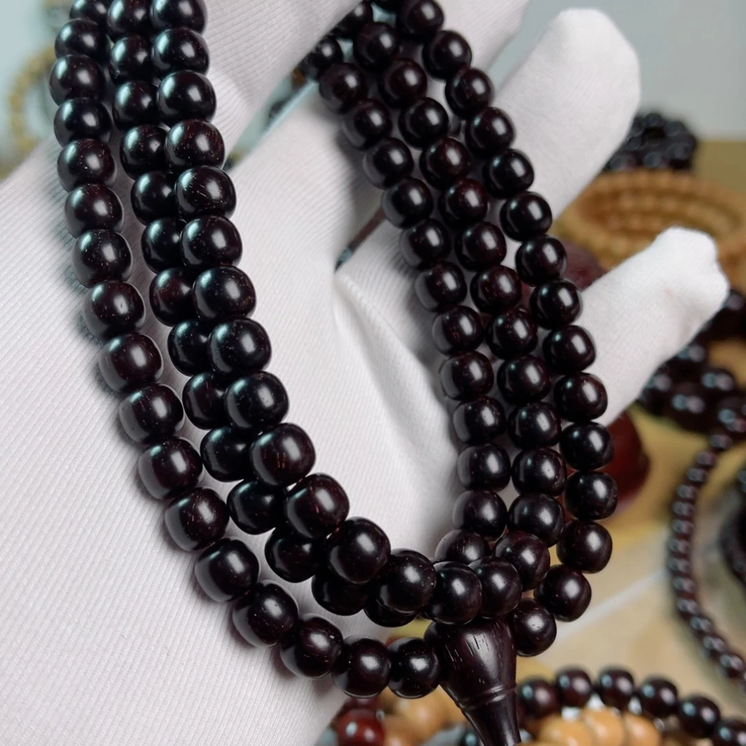 小叶紫檀手串/手链7.5/8老型高油密多星树头老料