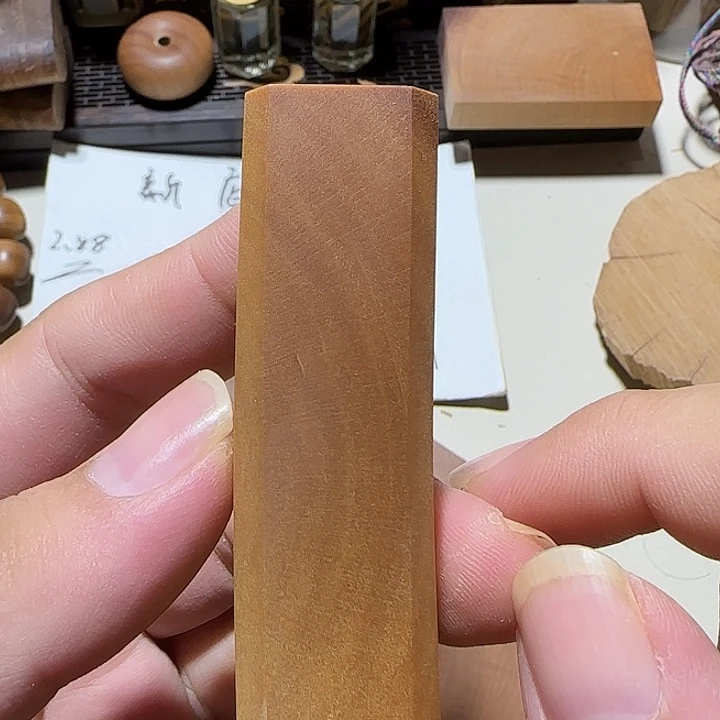 老山檀香横纹手把件小