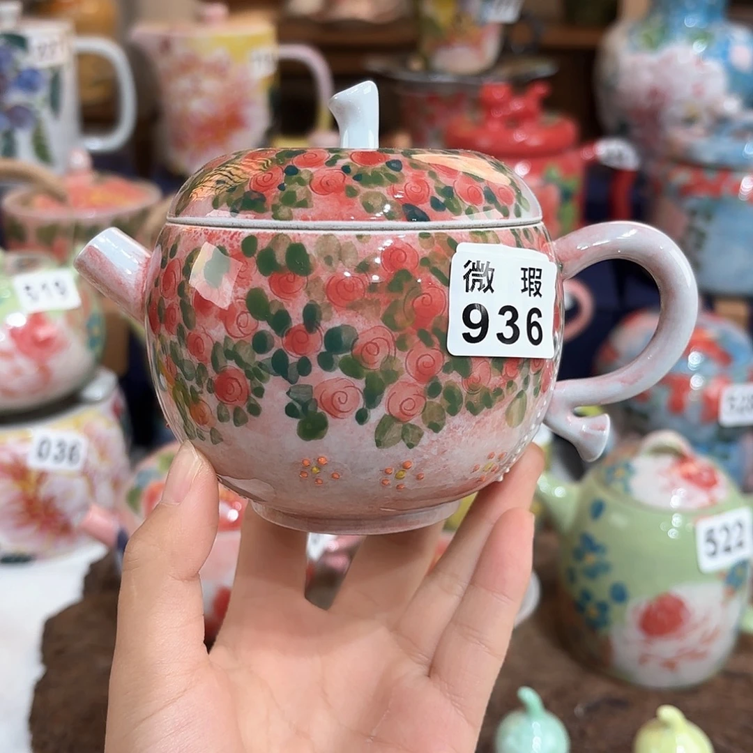 景德镇手绘高温釉下彩陶瓷茶具
