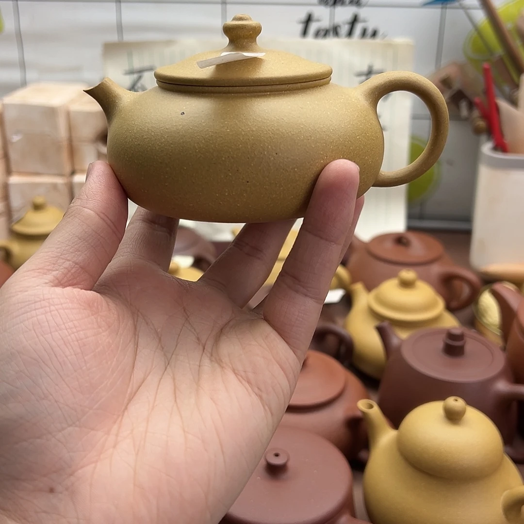 茶壶紫砂寒江壶微瑕