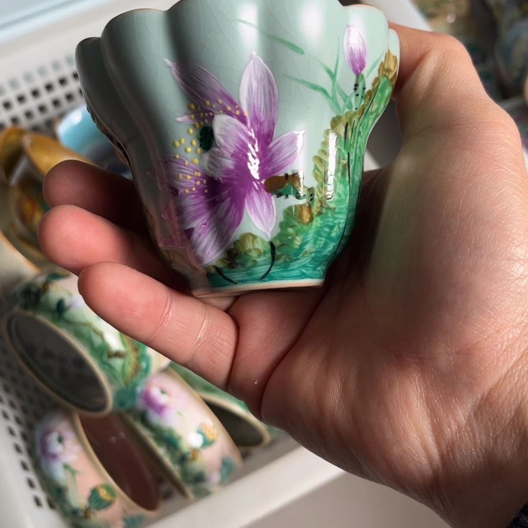 柴烧手工手绘陶瓷