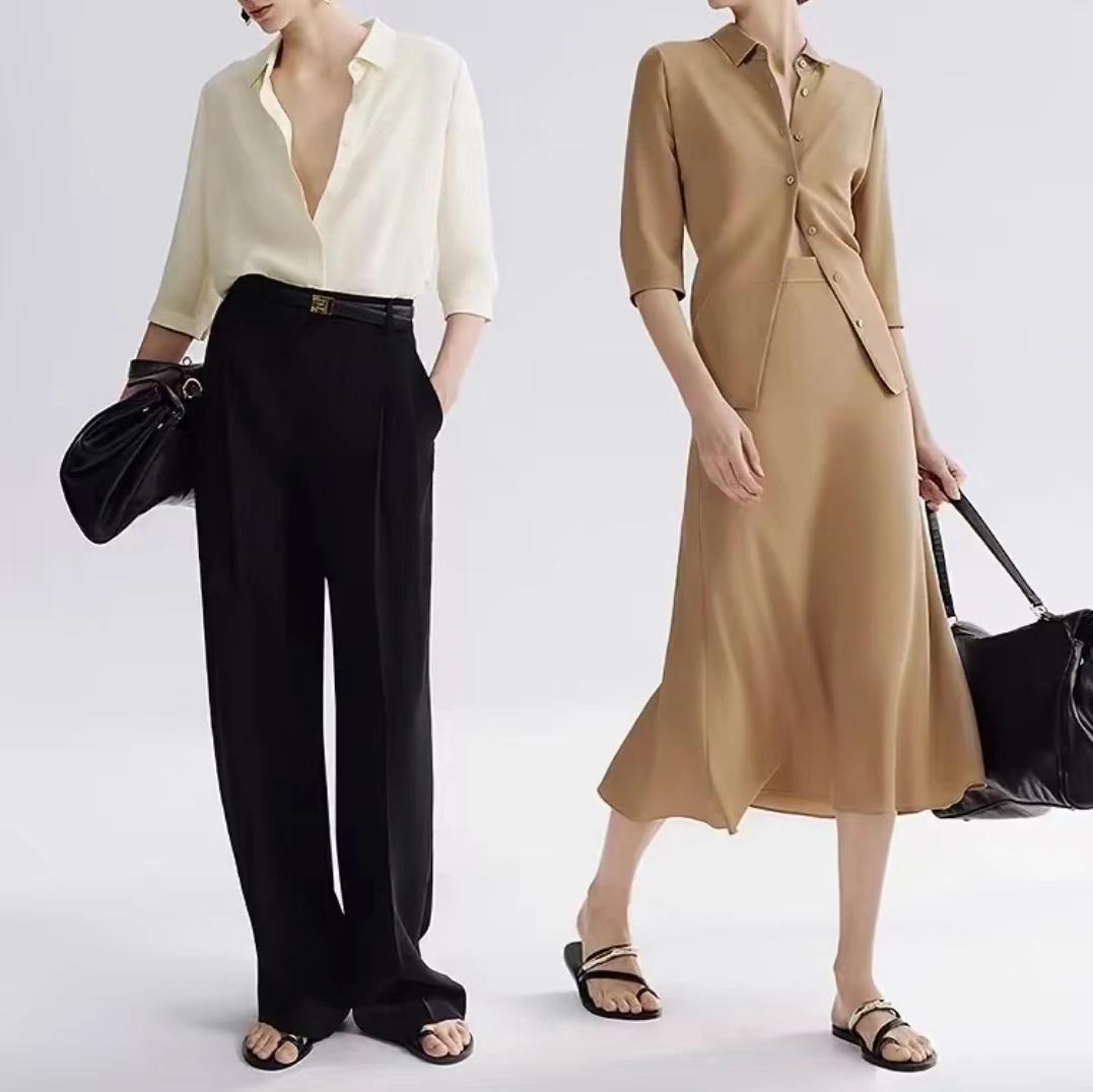 H-1342【朗】春夏新款 法式气质设计感衬衫女