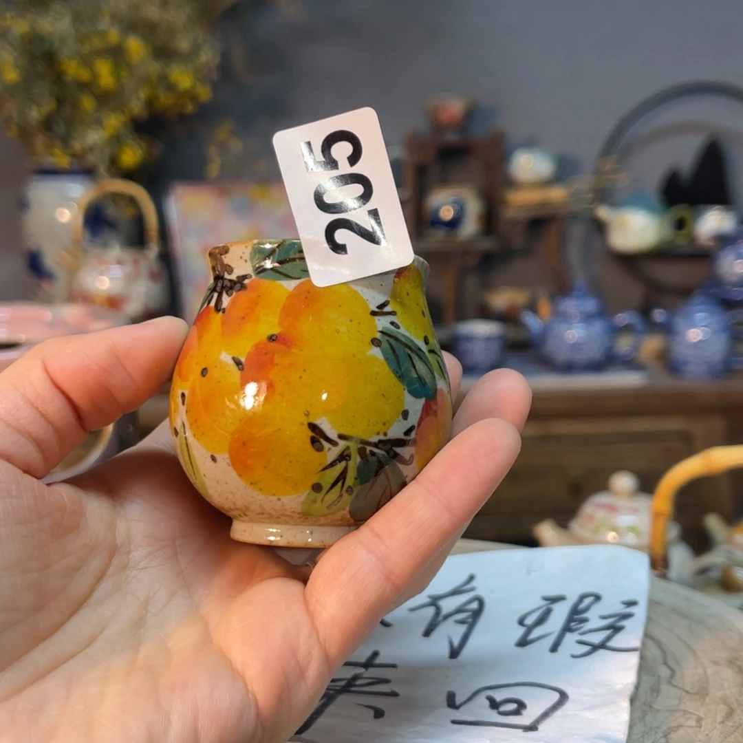 杯素浅陶瓷手工手绘