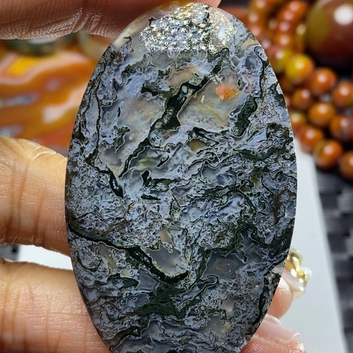 玛瑙/玉髓颈饰足银镀金镶嵌