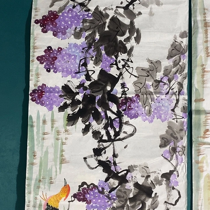 国画四尺花鸟作品