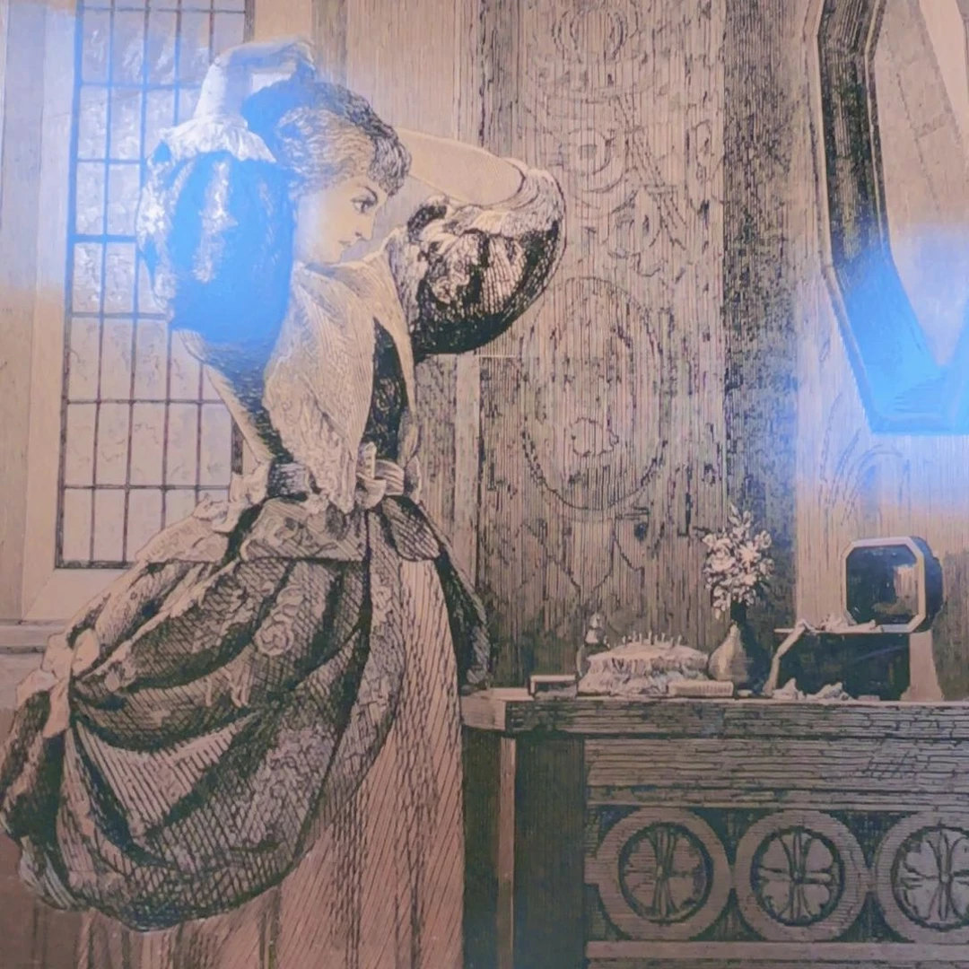 妮***～版画框画工艺品E697