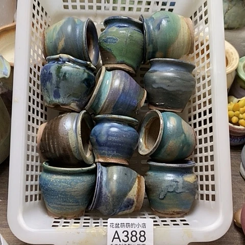 紫砂花盆388微瑕品口径3到4左右