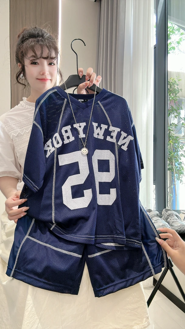 儿童装中大男童夏装速干套装2025新款酷帅男孩夏季篮球服运动夏款