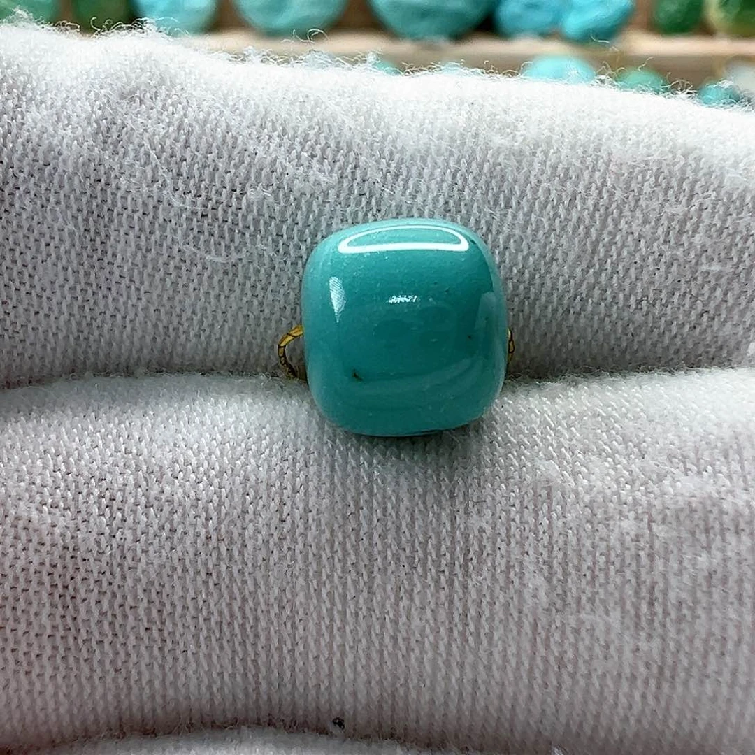 未镶嵌绿松石老型珠9x8.1mm
