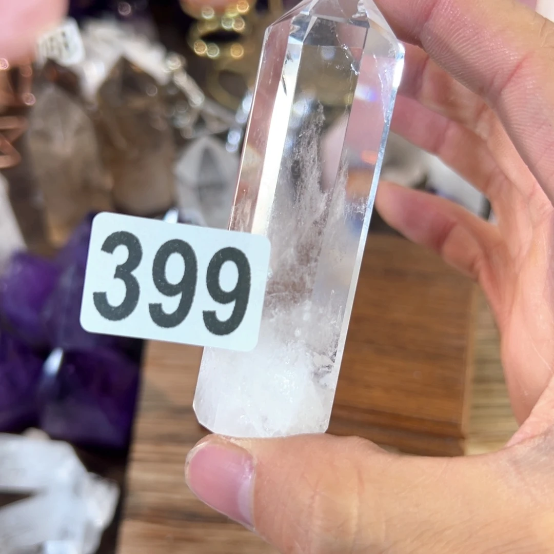 水晶天然水晶，默认微瑕未镶嵌