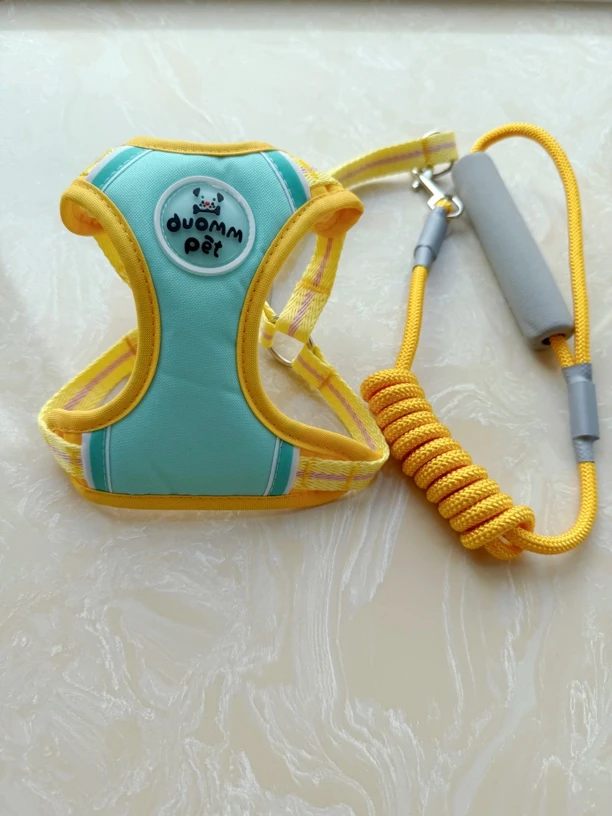 新款狗狗撞色宠物胸背背心式可调节