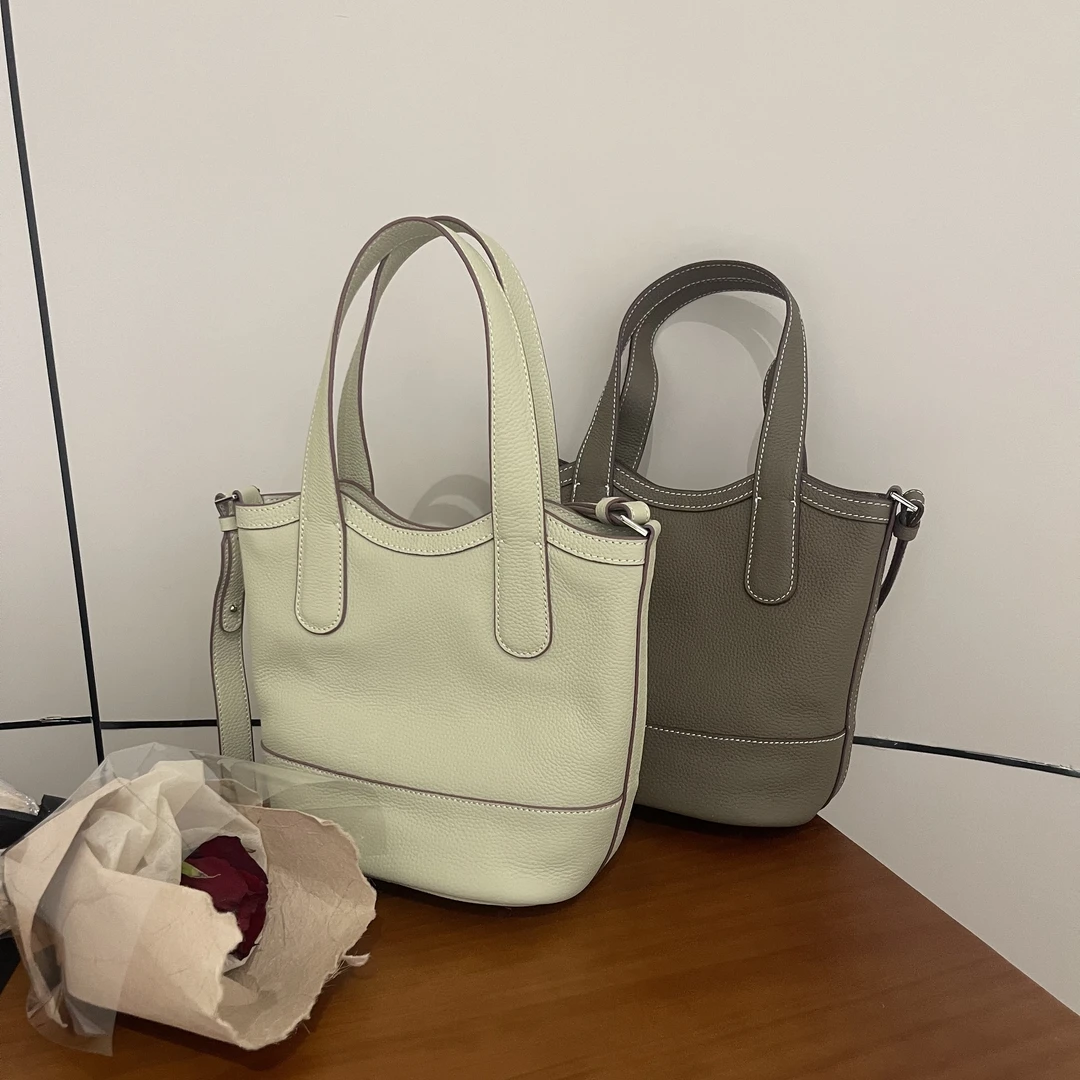 新款韩版气质简约纯色手提包CLB016