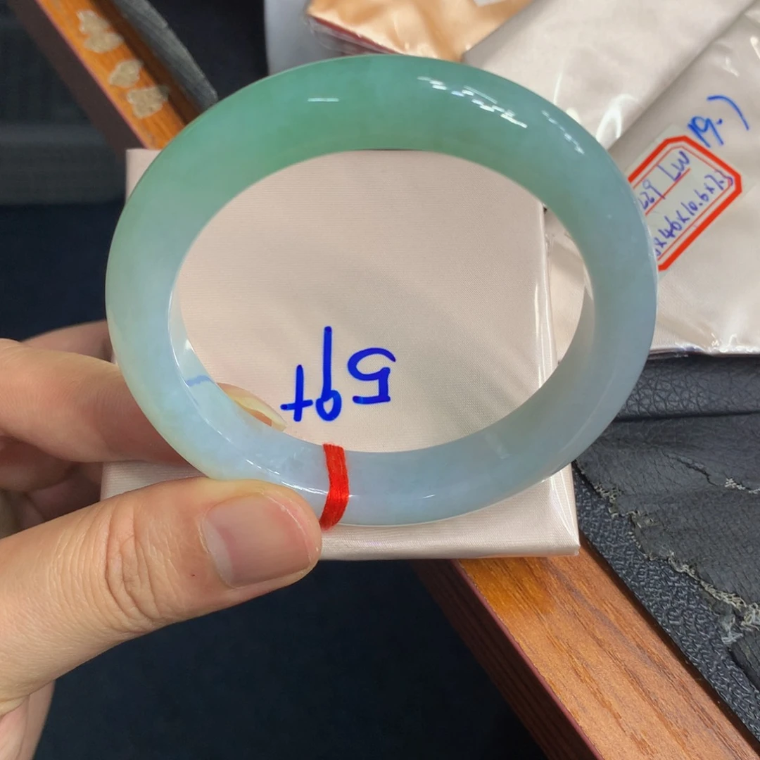 未镶嵌手镯翡翠翡翠手镯半截甜绿20