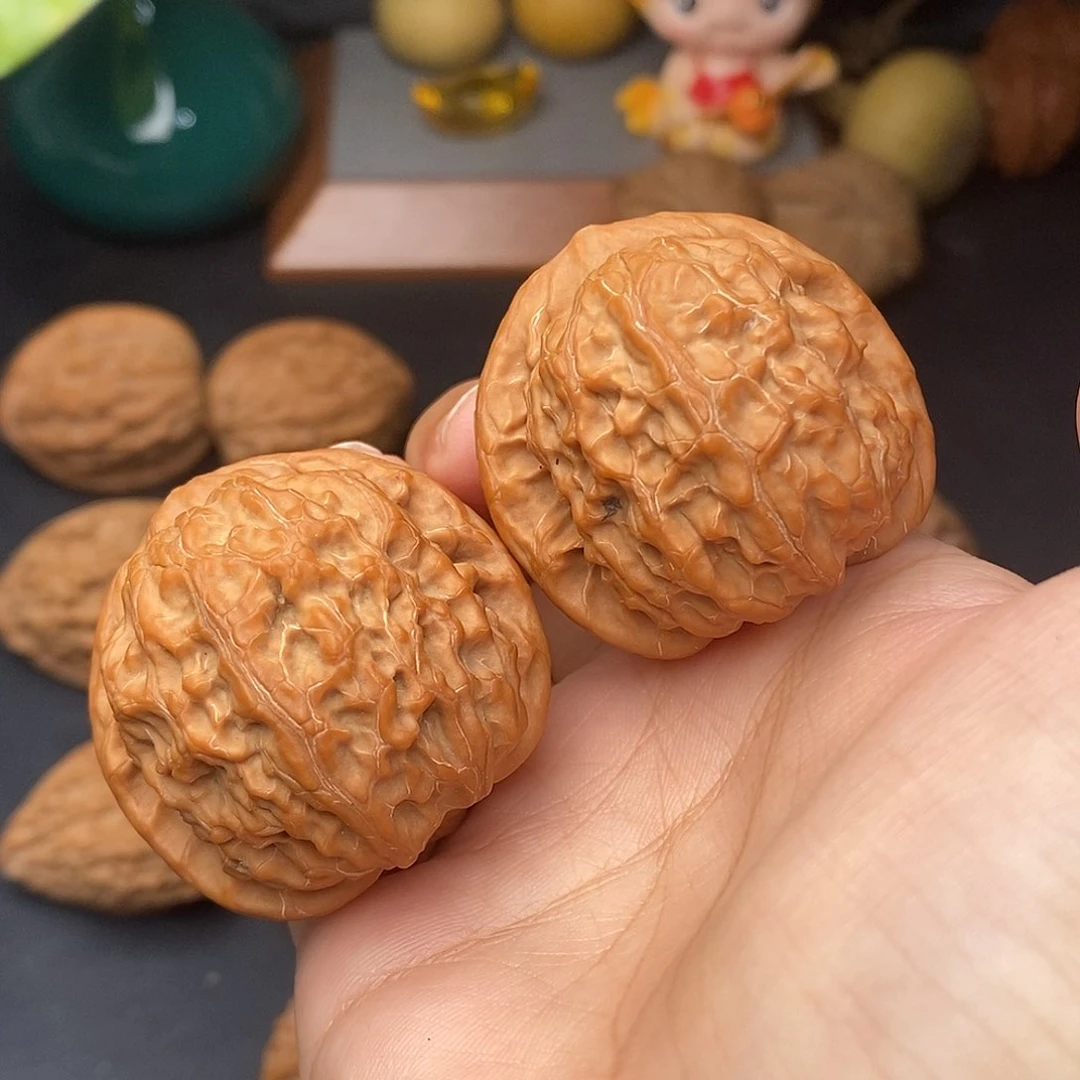 把件文玩核桃四*金麒麟