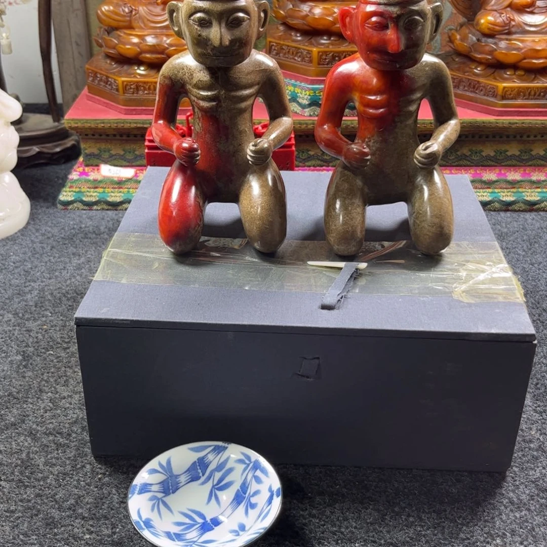 o***哇瓷片青花手工茶杯