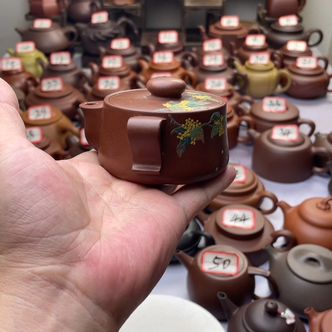 紫砂茶壶宜兴紫砂半手工