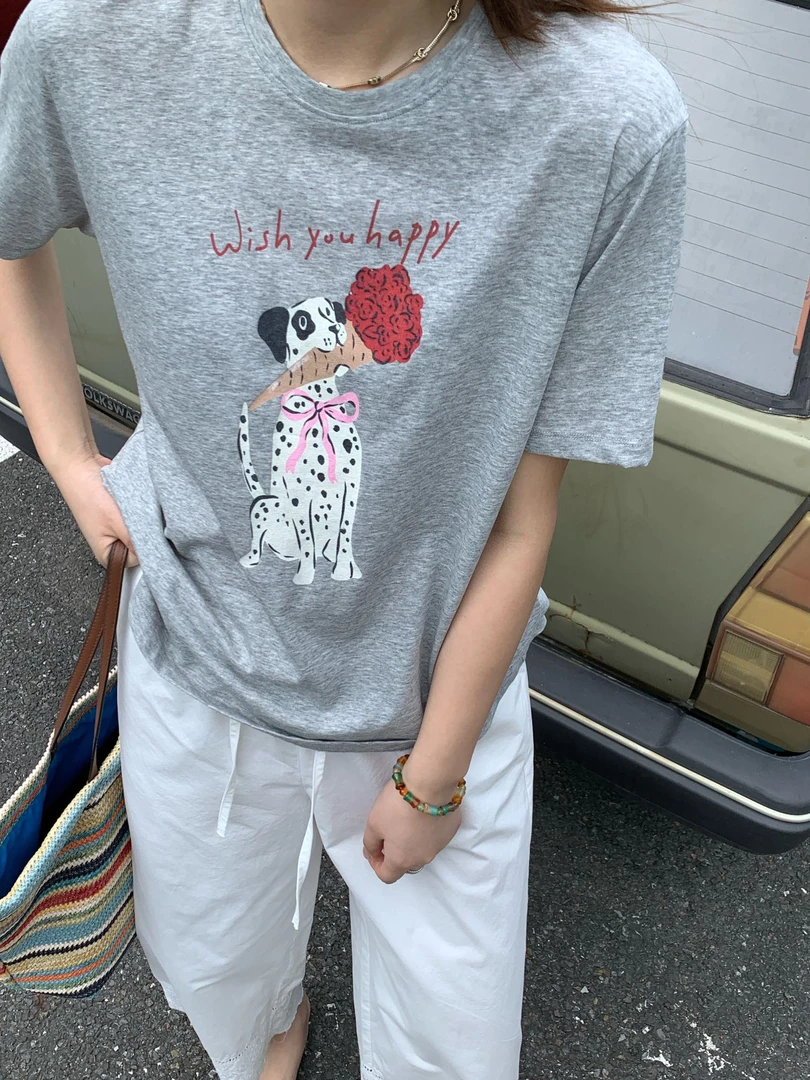 玫瑰狗狗tee 向可爱的软萌势力低头，谁能拒绝的了这么快乐的小狗