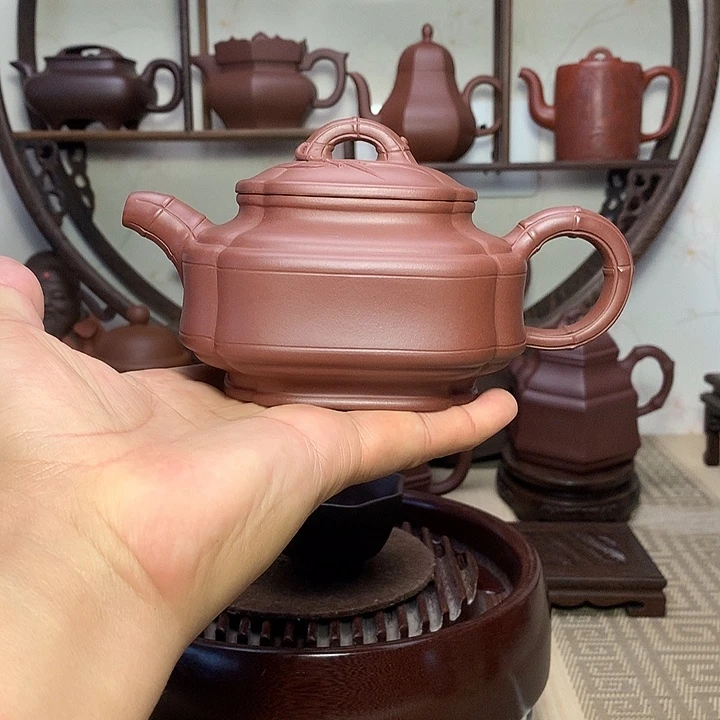 牛***闪茶壶紫砂原矿紫砂壶