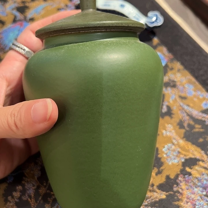 纯手工胎高温颜色釉茶叶罐