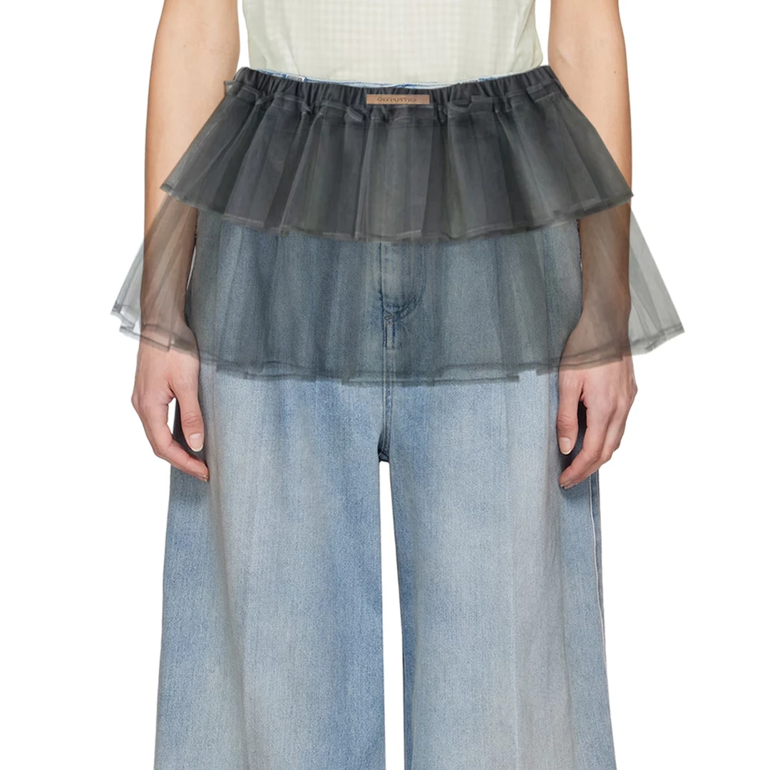 SELALA GU-OITMMTIO设计师品牌 薄纱半裙 DSC买手店 BY5S39007