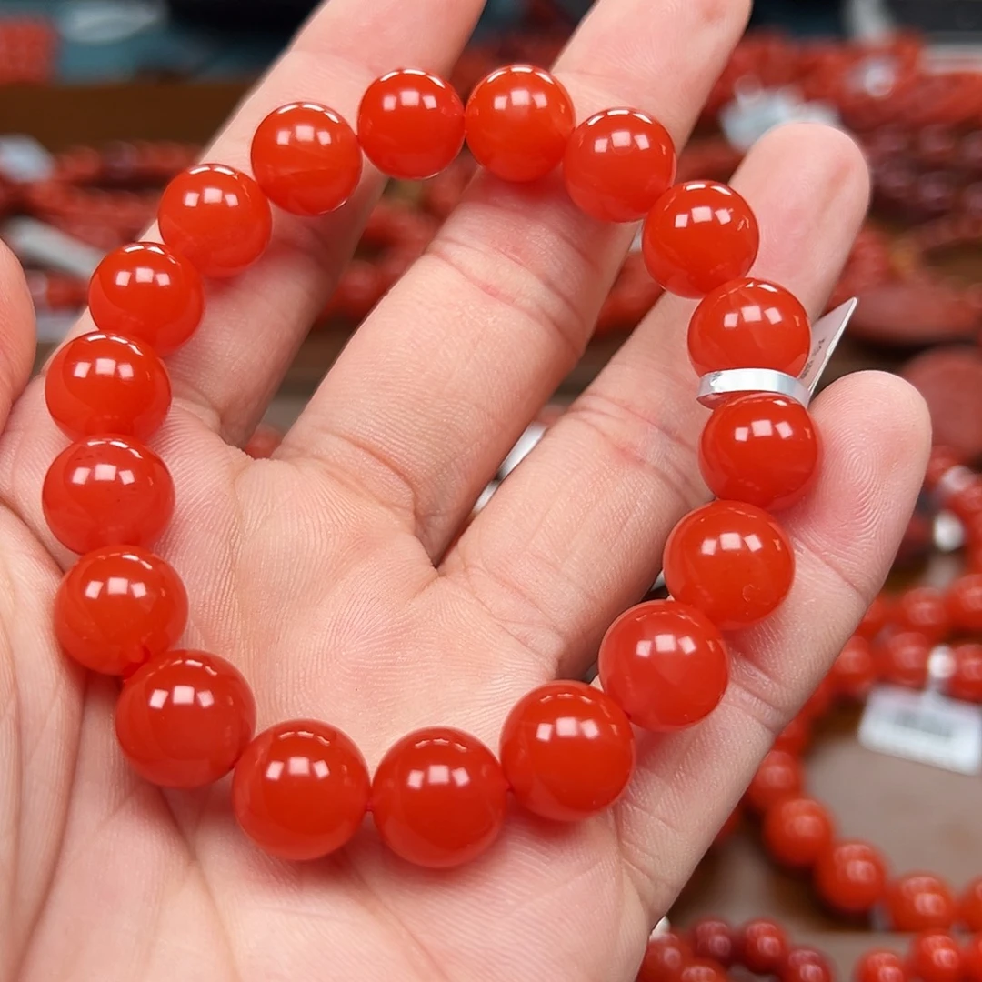 南红玛瑙未镶嵌手链
