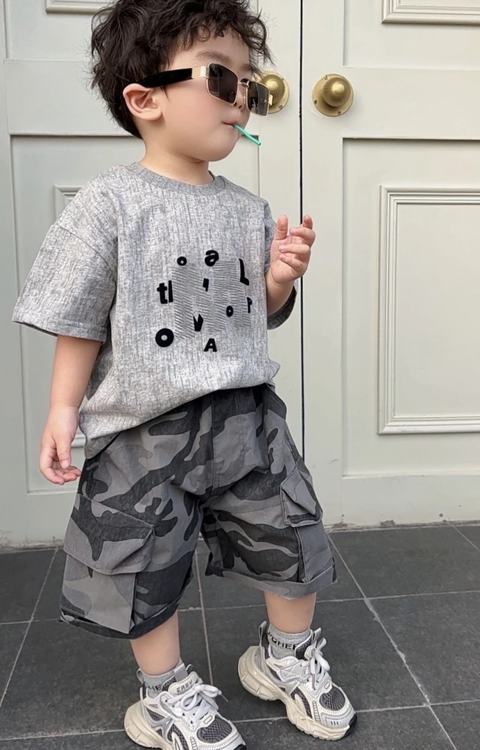 【棉逗熊春款】男童韩版春季休闲中大童百搭裤子-15087