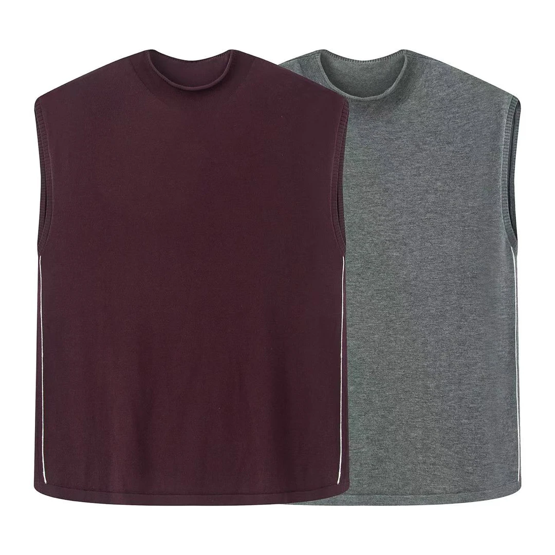 迪家同款2025夏季新款时尚百搭无袖针织衫上衣-3101