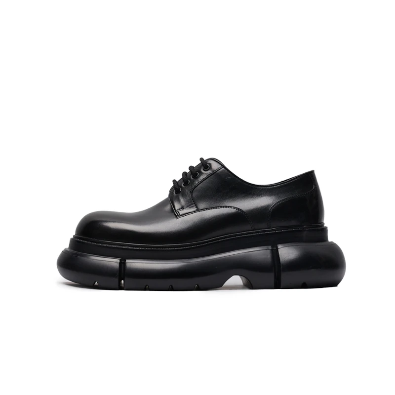 viplander【增高7.5cm】厚底轻质通勤皮鞋151213百搭休闲德比鞋男