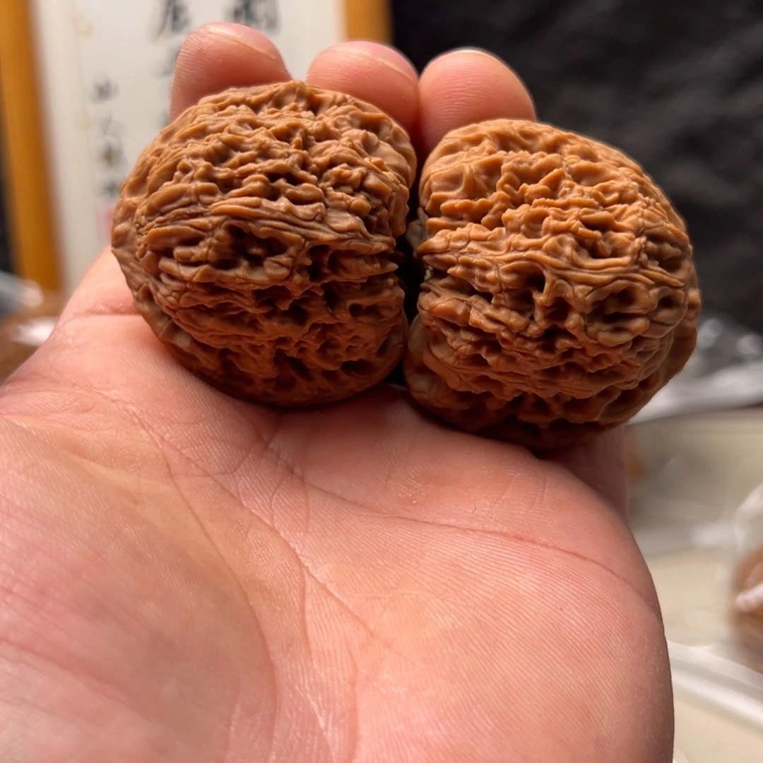 好***林文玩核桃把件南疆43