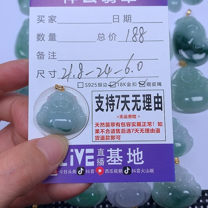 翡翠未镶嵌颈饰天