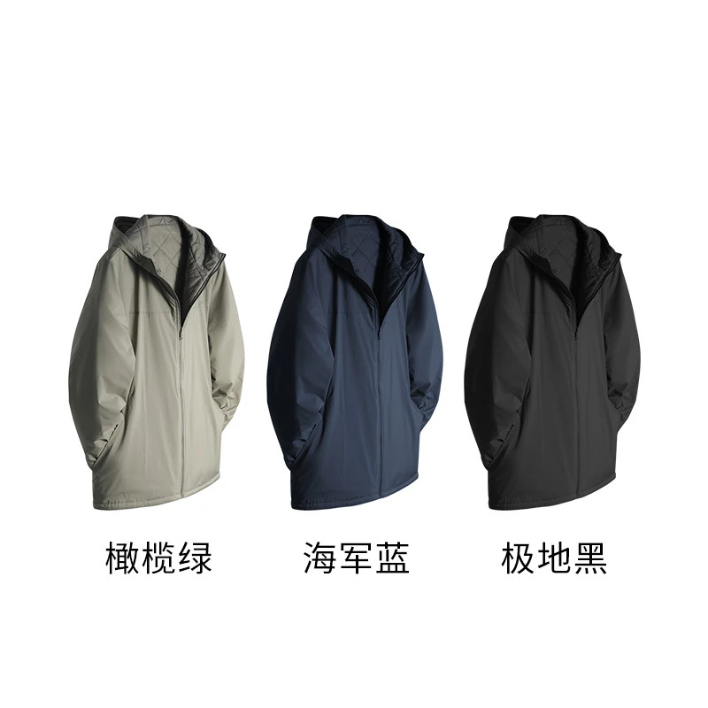 男士连帽款气态绒外套P0128