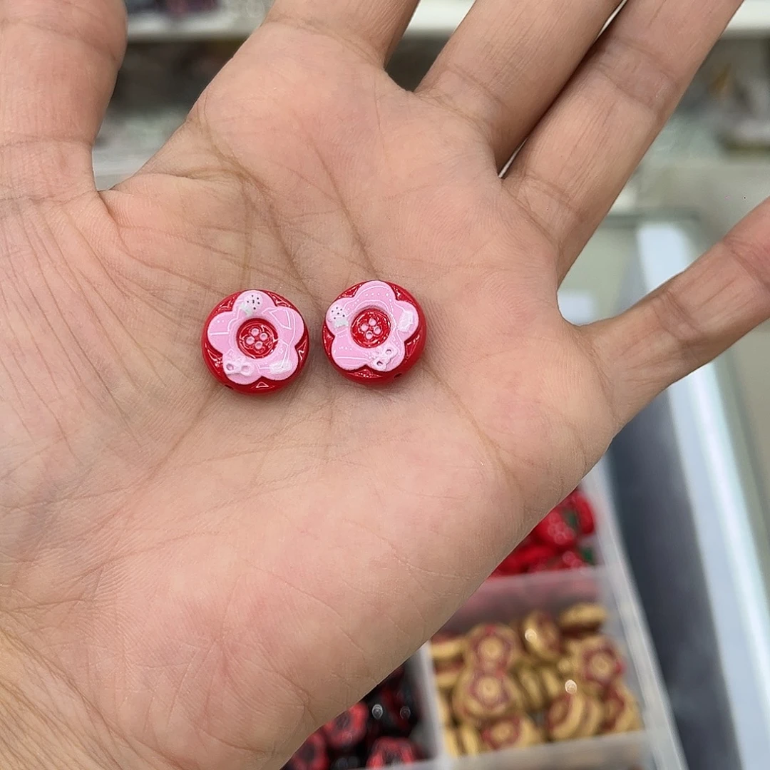 合金小花扣子10个