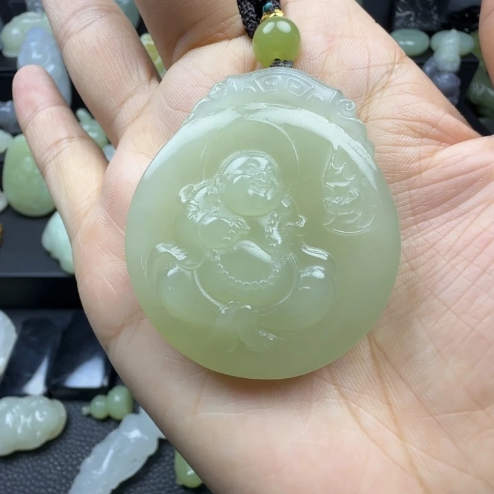 和田玉未镶嵌挂件