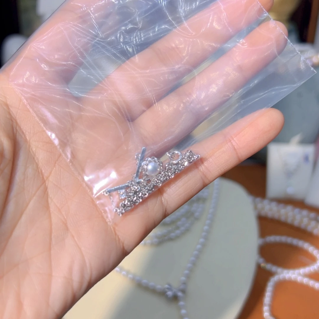 珍***匠淡水珍珠极光天女光珍珠银S925镶嵌
