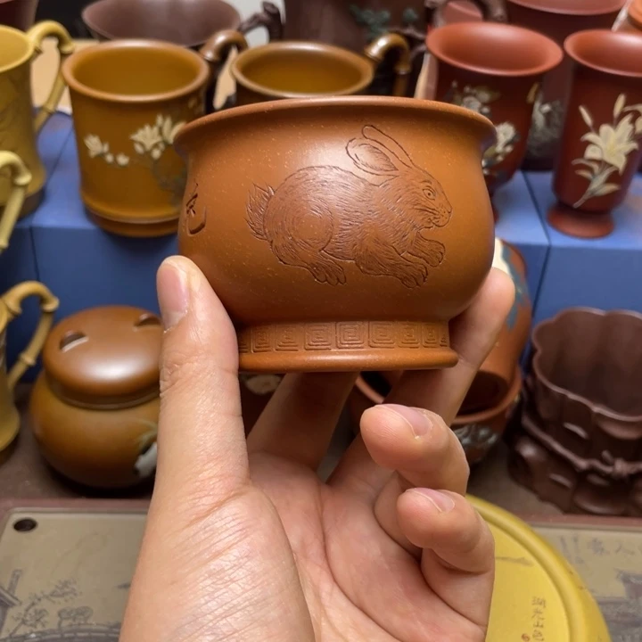 紫砂茶杯紫砂主人杯150cc