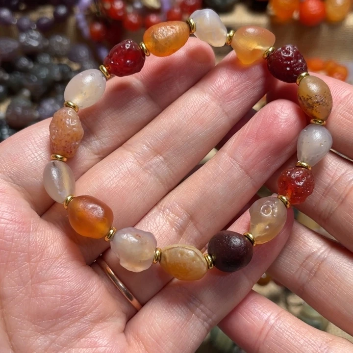 玛瑙/玉髓合金手链