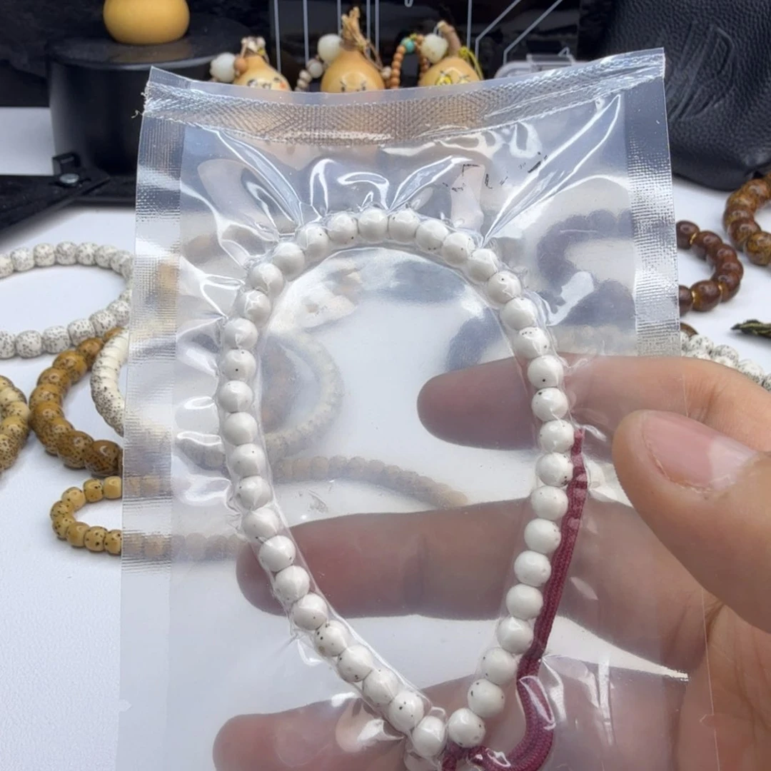 星月菩提手串原白圆珠手持6