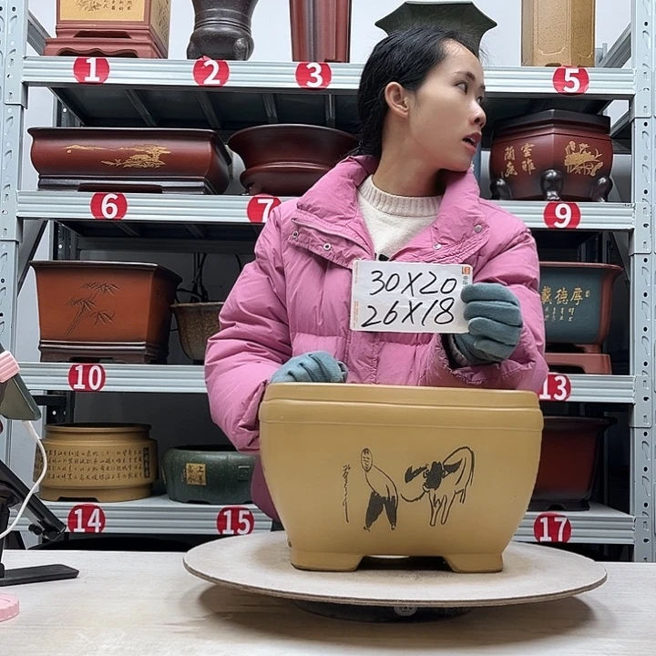 紫砂花盆紫砂花盆