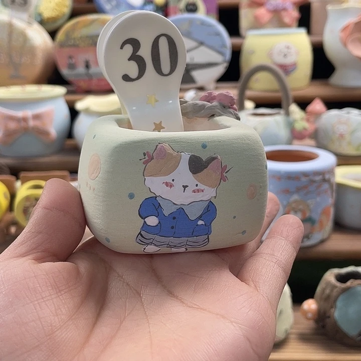 30……手工手绘花盆